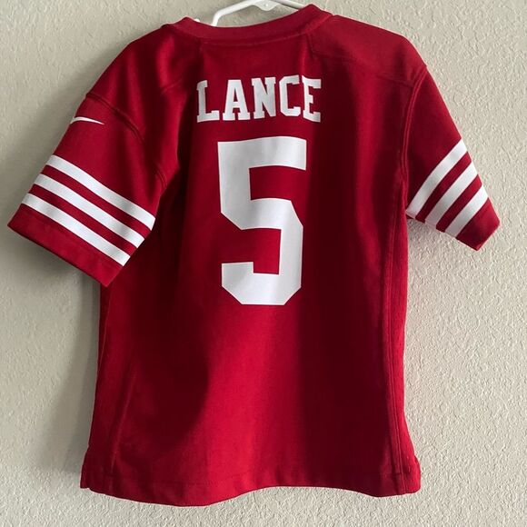 Little Boys Nike NFL San Francisco 49ers Football Jersey #5 Lance Medium 5/6 - Picture 4 of 9